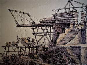 Karel Sirag - Galerie Lieve Hemel - gesigneerde Lithografie - de Oversteek - Galerieprijs 750€ kopen? Bied vanaf 10!