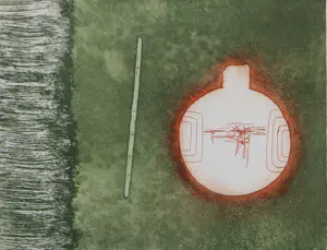 Jan Montyn - Ets, Dry Rock Garden - Ingelijst kopen? Bied vanaf 100!