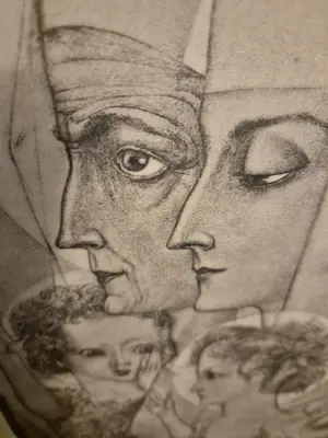Jan Toorop - MARIA MET KIND JEZUS EN ELIZABETH MET JOHANNES DEN DOOPER 1927 kopen? Bied vanaf 35!