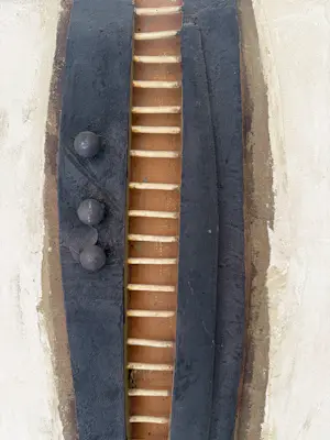 Jaap Wagemaker - gemengde techniek op jute | 'Verticale beweging' | 1969 kopen? Bied vanaf 5000!