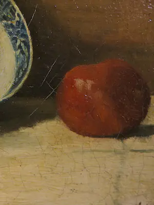 Niet of onleesbaar gesigneerd - Olieverf op paneel, Stilleven met kannetje en porselein - Ingelijst kopen? Bied vanaf 1!
