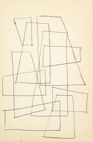 Siep van den Berg - Lot van drie tekeningen, Abstracte composities - Ingelijst kopen? Bied vanaf 40!