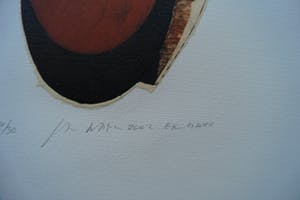 Jan Naezer - gesigneerde ets - collage kopen? Bied vanaf 40!