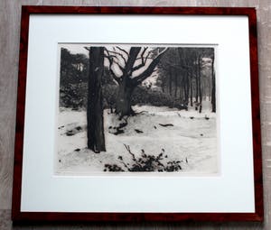 Willem Witsen - Ingelijste ets: Winter I kopen? Bied vanaf 495!