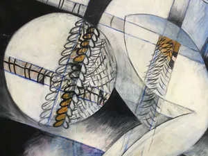 Eva van der Vaart - van Steenbergen - figuratief olieverfschilderij in houten lijst (Groot!) kopen? Bied vanaf 135!