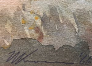 Willem Kooiman - Vier landschappen kopen? Bied vanaf 30!