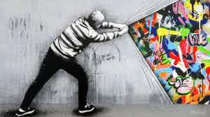Martin Whatson - Behind The Curtain verkocht voor € 1170!