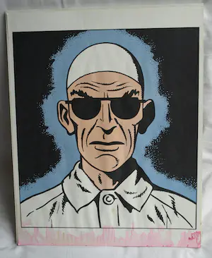 Edgar Pierre Jacobs - 1 Zeefdruk + 34 ingelijste kaartjes , Blake en Mortimer, “Het Gele Teken” kopen? Bied vanaf 1!