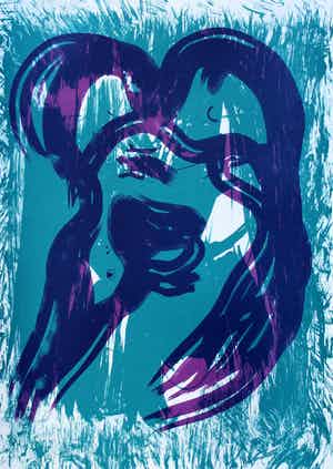 Hugo Claus - Litho met gedicht - Herfst 1 verkocht voor € 10!