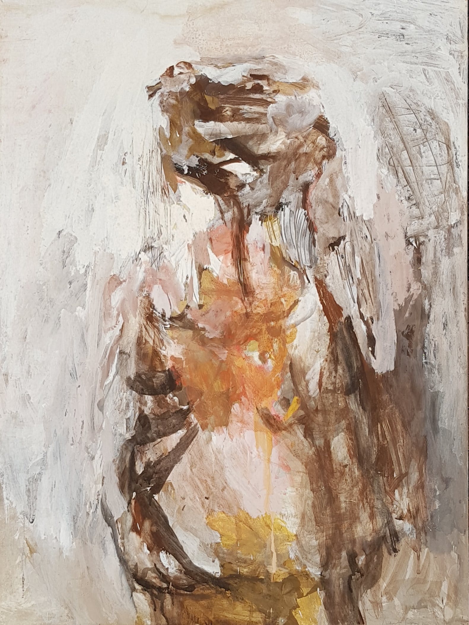 Aart Roos - 'Mens', gouache, 1963, Amsterdam kopen? Bied vanaf 125!