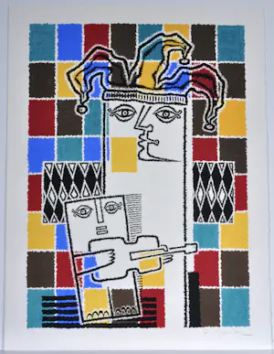 Pinchas Shaar - Zeefdruk - 80x60 cm - Gesigneerd - n° 1/130 kopen? Bied vanaf 45!