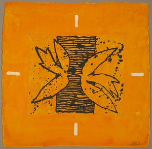 Richart Maire - Gemengde techniek op papier, Deux oiseaux kopen? Bied vanaf 50!