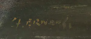 Gerardus Johannes Ernens - Olieverf op doek, Landschap met bomen - Ingelijst kopen? Bied vanaf 80!