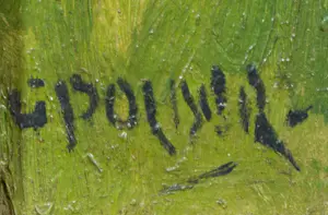 Gerrit Polder - Olieverf op board, Hooistapel - Ingelijst kopen? Bied vanaf 50!