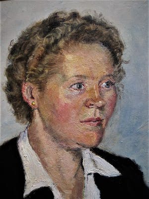 Niet of onleesbaar gesigneerd - Goed geschilderd portret van dame op leeftijd - gesigneerd Benedictus kopen? Bied vanaf 1!