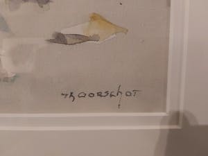 Theodorus van Oorschot - Violen in waterverf kopen? Bied vanaf 75!