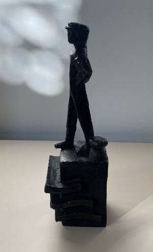 Jaap Hartman - Bronzen beeld "Binnenschipper" kopen? Bied vanaf 100!