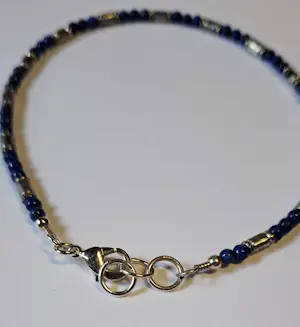 Nieuwe zilveren Armband van lapis lazuli kopen? Bied vanaf 70!