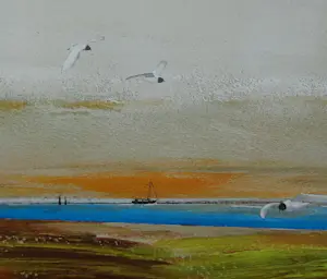 Franklin Meijer - Friese Waddenkust met meeuwen kopen? Bied vanaf 69!