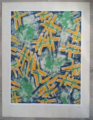 Ton Pape - Abstract Werk - Aquarel gedateerd April 1963 - Handgesigneerd kopen? Bied vanaf 1!