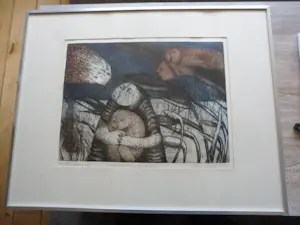 Ria Zurne - kleurenets 'Confrontatie in de geestentuin' kopen? Bied vanaf 25!