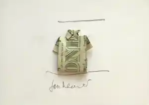 Jan Henderikse - Zero - Gevouwen Dollar-shirt verkauft für € 325!