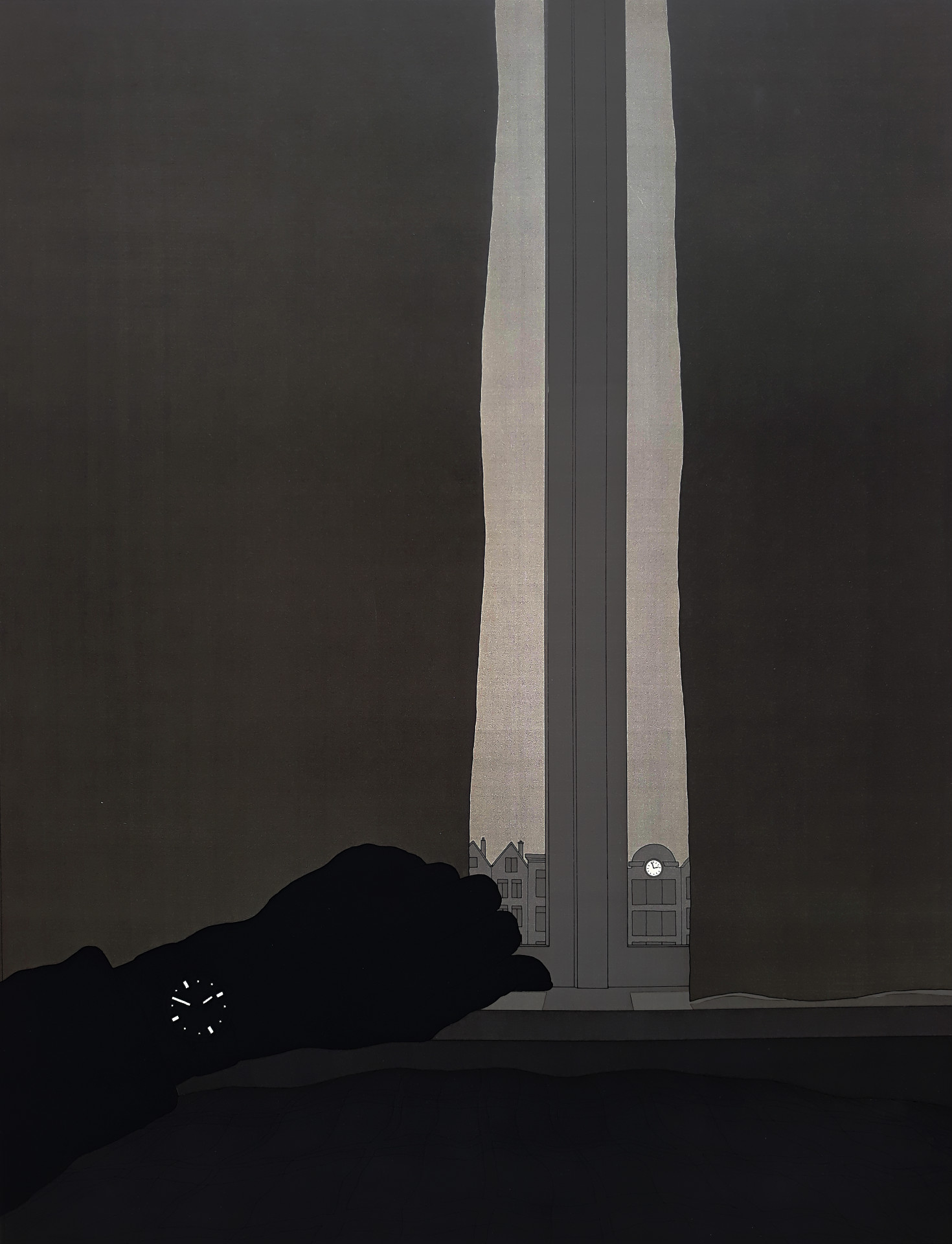 Jeroen Henneman - oClock at Night, litho verkocht voor € 275!