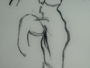 Anton Heyboer - Pastelkrijt, “Naakte vrouw” – gesigneerd & ingelijst kopen? Bied vanaf 1!