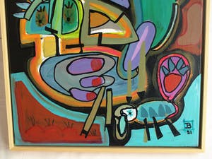 Jasper Banen - Acryl op doek, ingelijst , “Rhapsody” – 2021 kopen? Bied vanaf 215!