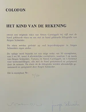 Jurgen Schneider - & Simon Carmiggelt Het kind van de rekening kopen? Bied vanaf 150!