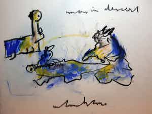 Anton Heyboer - Man in dessert verkocht voor € 65!