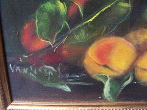 Niet of onleesbaar gesigneerd - Silleven met fruit en bloemen. kopen? Bied vanaf 10!