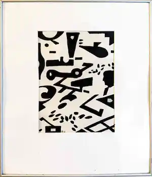 Henk Zweerus - "Hedwig" - pentekening, handgesigneerd, gedateerd, in lijst vendu pour 45€ !