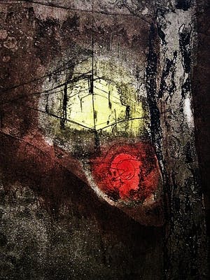 Rainer Viktorin - prominent Oostenrijks graficus- handgekleurde Ets - Nachtlicht - E.A. exemplaar kopen? Bied vanaf 30!