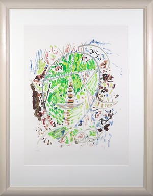 Egill Jacobsen - Litho, Zonder titel - Ingelijst (Groot) kopen? Bied vanaf 1!