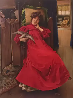 Fernand Toussaint - Femme en rouge kaufen? Bieten Sie von 50!