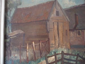 Willem Klijn - Olieverf op doek. "Boerderij te Winterswijk". kopen? Bied vanaf 60!