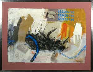 Mohamed Quraish - Zeefdruk, Scene II - Ingelijst (Groot) verkocht voor € 35!