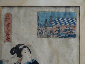 Niet of onleesbaar gesigneerd - Aquarel , “Vrouw wast haar voeten” - ingelijst kopen? Bied vanaf 1!