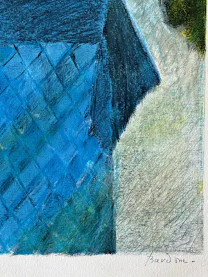 Guy Bardone - Lithographie « Les Quatre Tourterelles au tissu bleu » kopen? Bied vanaf 130!