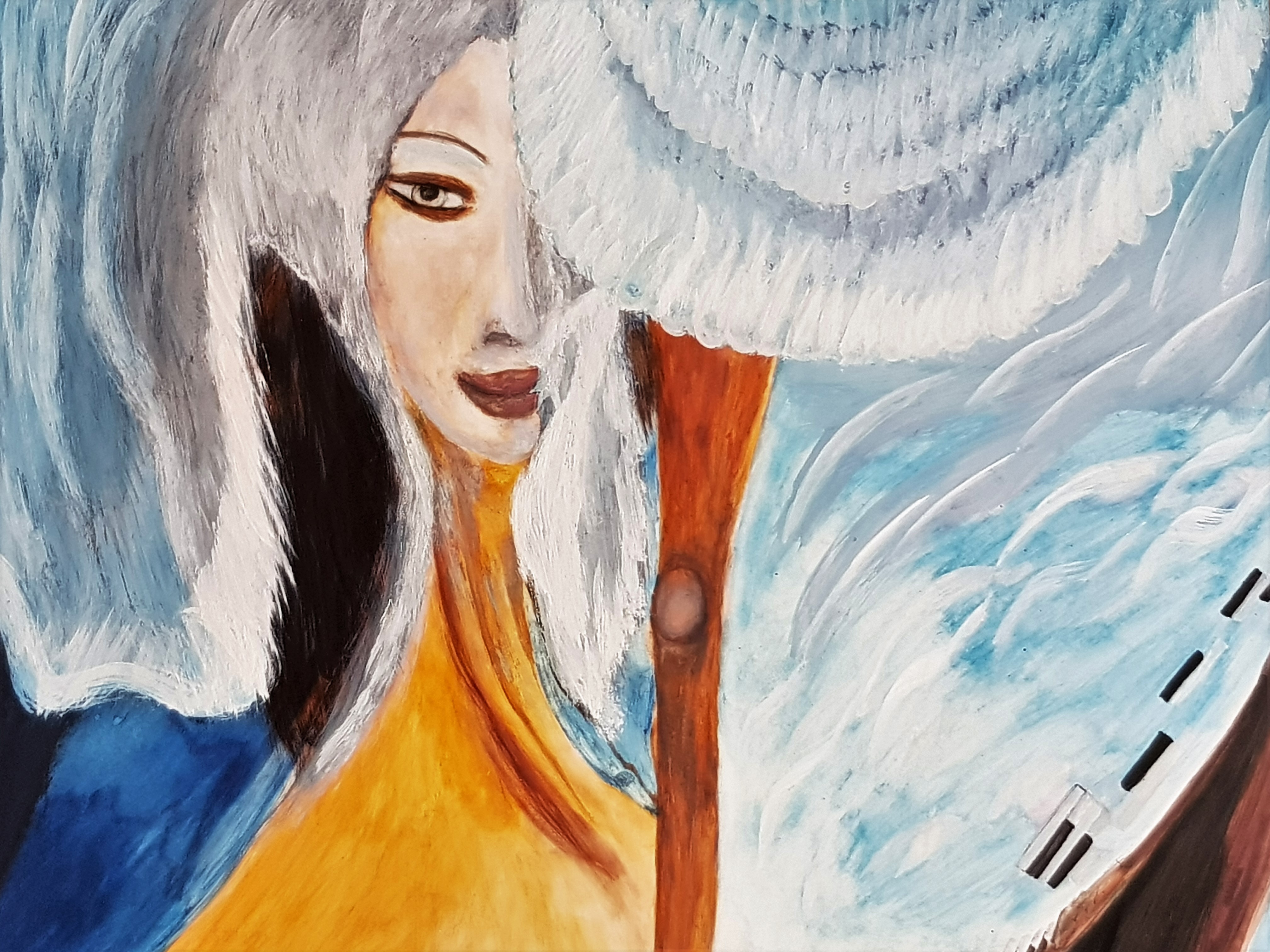 Niet of onleesbaar gesigneerd - Gesigneerde Aquarel - Ballet Danser verkocht voor € 1!