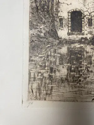 Willem de Zwart - Ruïne aan de vijver Lage Vuursche kopen? Bied vanaf 40!