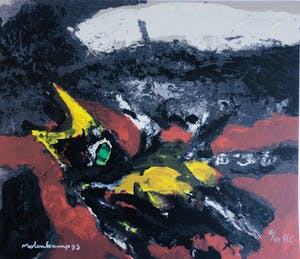 Nico Molenkamp - Zeefdruk, Vogel kopen? Bied vanaf 45!