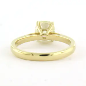 14k geel gouden ring met Bolsjewiek geslepen diamant tot. 1.50ct – K/L - SI kaufen? Bieten Sie von 2600!