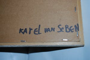 Karel van Seben - Mokum - Sleepboot in de haven van Amsterdam - Mooi ingelijste aquarel kopen? Bied vanaf 45!