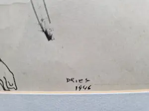 Dries van den Broeck - Vrouw op kruk (1946) kopen? Bied vanaf 75!