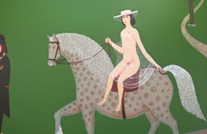 Willem Westbroek - Walking the cat (portrait of the mayor André van der Louw) kopen? Bied vanaf 100!