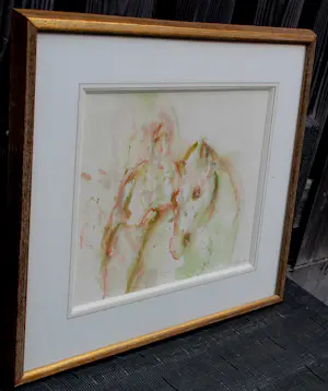 AcheterConstant - Ingelijste aquarel: 'Rustende amazone' - 1987? Enchérissez de 4750!