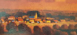 Juliaan Van Gaubergen - hagelands landschap kopen? Bied vanaf 200!