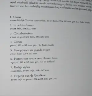 Isaac Israels - map met acht tekeningen van Isaac Israëls & 4 boeken kopen? Bied vanaf 75!